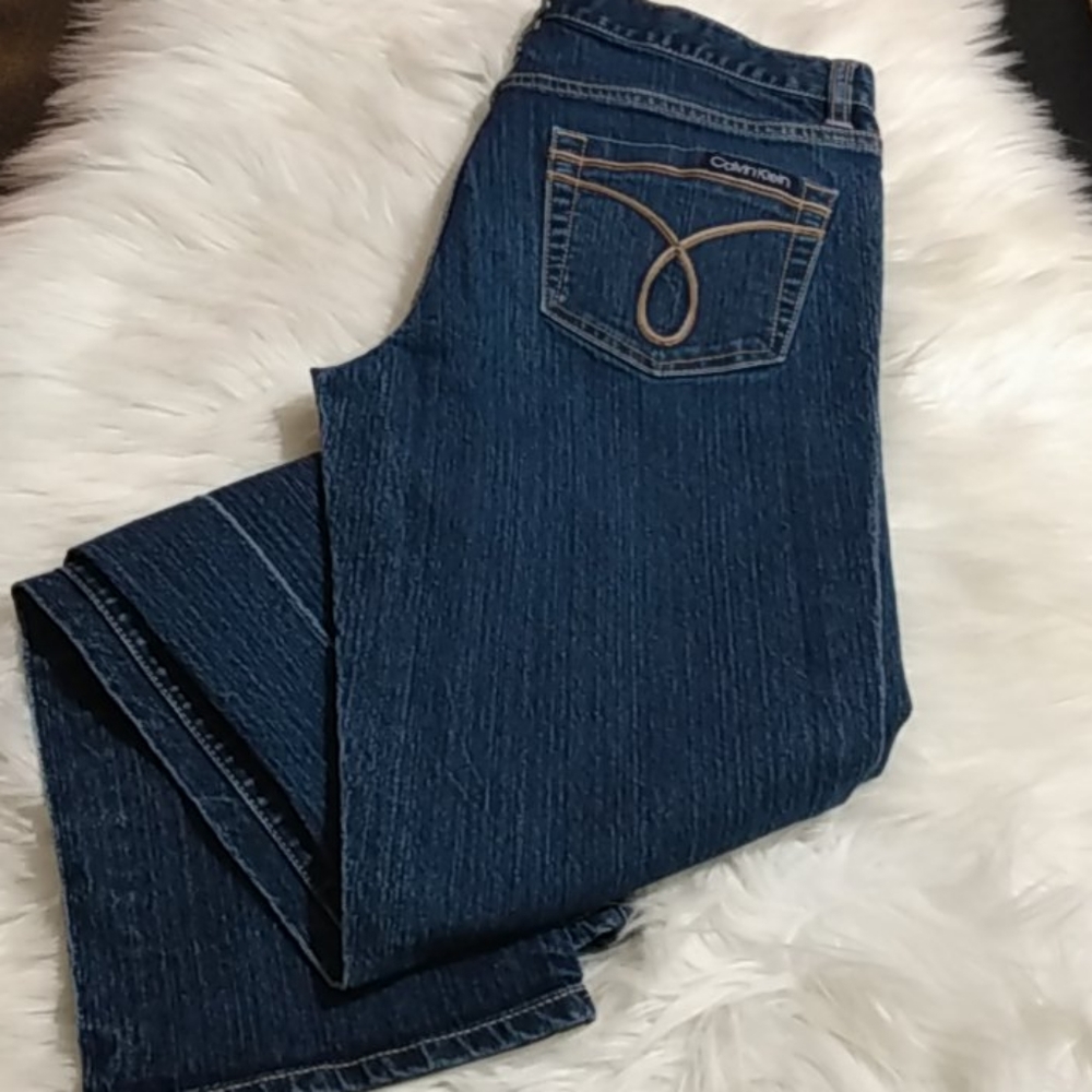 Calvin Klein Skinny med wash blue jeans